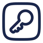 Key Square SVG Icon